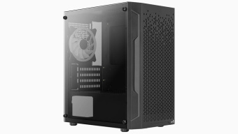 Корпус Aerocool Trinity Mini-G-BK-v2 (MidiTower, 2*USB3.0, 1*USB2.0, mATX, без БП) Black