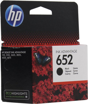 Картридж струйный HP 652 (F6V25AE) для HP DeskJet Ink Advantage 1115/2135/3635/3835, черный