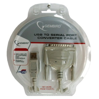 Кабель-переходник USB-A (m) < - > COM25M, Gembird UAS112 1.8м