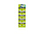Элемент питания LR60 | LR621 | 164 | 364, 10шт, Ergolux AG1-BP10
