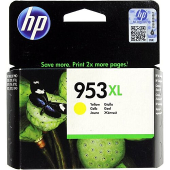 Картридж струйный HP 953XL (F6U18AE) для HP OJP 8710/8715/8720/8730/8210/8725, желтый