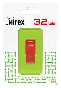 Флешка 32Gb Mirex Mario USB red