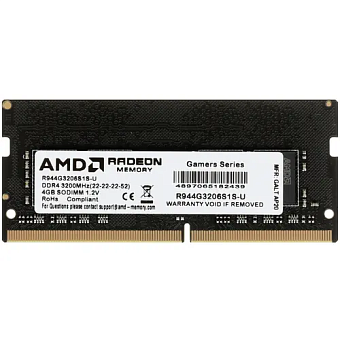Модуль памяти SODIMM DDR4 4Gb PC4-25600 3200MHz AMD