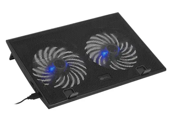 Подставка для ноутбука 17" Digma D-NCP170-2H, черный