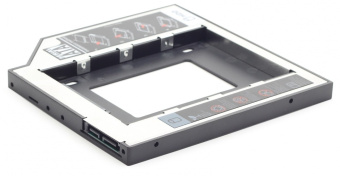 Адаптер Gembird MF-95-01 (вместо sata привода в ноутбук, пластик) 9.5мм