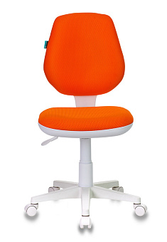Кресло Бюрократ CH-W213 (ткань, пружинно-винтовой мех. качания, крест. пластик, до 100 кг) Оранжевый