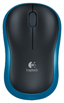 Мышь беспроводная Logitech M185 Wireless темно-синий