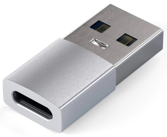 Переходник–адаптер USB-C (f)  --  USB-A (m), Satechi Type-C Adapter Silver