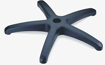 Аксессуар для мебели Крестовина TKD НОВАЯ ПФ (d=700mm) черн.  для серий Бюрократ (пластиковая , универсальная)