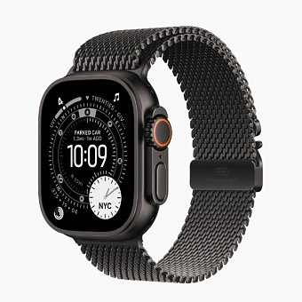 Смарт-часы Apple Watch Ultra 3 49mm Titanium Milanese Loop Black (черный)