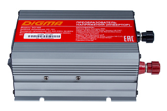 Преобразователь напряжения 400W" Digma DCI-400 (автомобильный, 12В, 220В, 400Вт, USB)