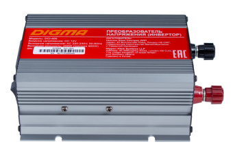 Преобразователь напряжения 400W" Digma DCI-400 (автомобильный, 12В, 220В, 400Вт, USB)