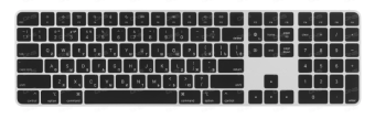 Клавиатура беспроводная Apple Magic Keyboard Touch ID Numeric Keypad USB-C Black (черный)