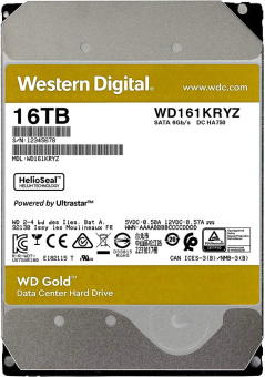 Жесткий диск SATA 16Tb WD Gold 7200rpm 512Mb SATA-3
