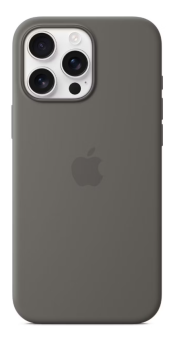 Чехол для смартфона Apple iPhone 16 Pro Max 6.9" - Silicone Case (Button, Magsafe), серый