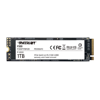 Накопитель SSD M.2 2Tb Patriot P300 (PCI-E 3.0 x4, 2100/160 Мбайт/сек)