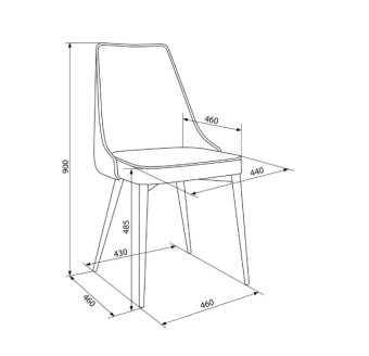 Кресло Бюрократ CH-K4_2 комплект 2шт св.серый Holland 09 металл черный на ножках