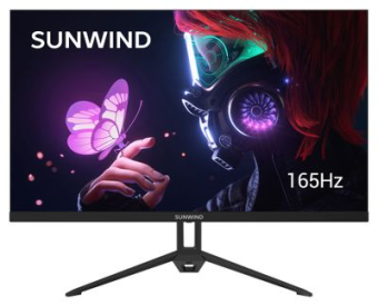 Монитор 23.8" SunWind SUN-M24BA107 (IPS 1920x1080 3ms 165Hz HDMI DP) черный