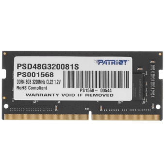 Модуль памяти SODIMM DDR4 .8Gb PC4-25600 3200MHz Patriot