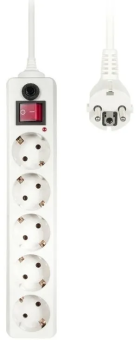 Сетевой фильтр BURO 10 м (5 розеток) White