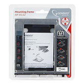 Адаптер Gembird MF-95-02 (вместо sata привода в ноутбук, пластик) 12.7мм