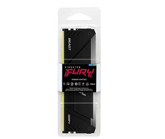 Модуль памяти DDR4 16Gb PC4-25600 3200MHz Kingston Fury Beast Black RGB
