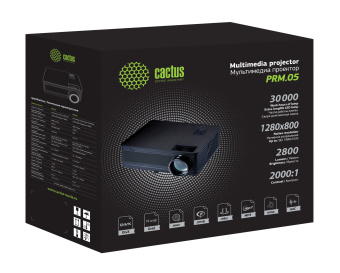 Проектор Cactus PRE.05 (LCD 1280x720 USB HDMI) Black