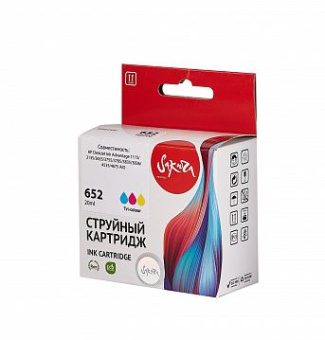 Картридж струйный Sakura F6V24AE (652) для HP DeskJet, многоцветный