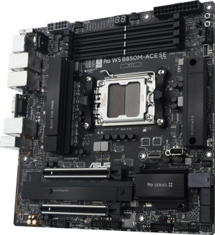 Материнская плата Socket AM5 ASUS PRO WS B850M-ACE SE (B850) 4*DDR5 HDMI DP VGA mATX