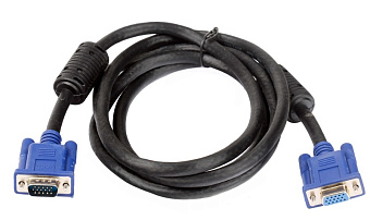 Кабель соединительный VGA (m) < - > VGA (f)  1.8м 2 фильтра  (удлинительный)