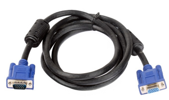 Кабель соединительный VGA (m) < - > VGA (f)  1.8м 2 фильтра  (удлинительный)