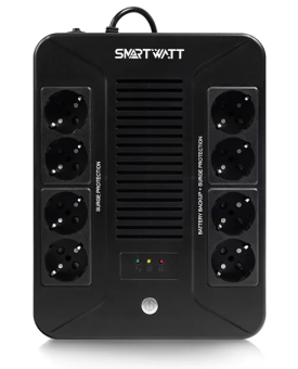 ИБП Smartwatt Safe pro 480Вт 800ВА (EURO х 4) черный