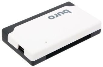 Внешний картридер USB2.0 Buro BU-CR-2102 СF/microSD/SD/MS/MS Pro/MS Duo/MMC, белый