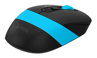 Мышь беспроводная A4Tech Fstyler FG10S 2000dpi бесшумная черный/синий