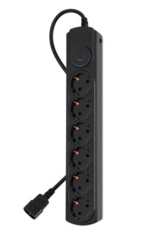 Сетевой фильтр Ippon BK-6-UPS (6 розеток)  1.8м Black вилка для поключения ИБП