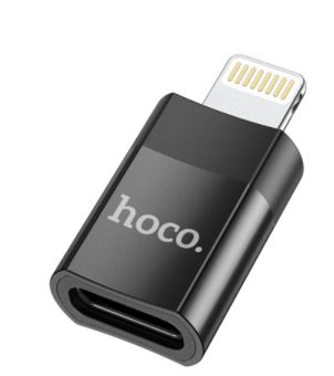 Кабель-переходник (адаптер) USB-C (f)  --  Lightning (m), Hoco UA17