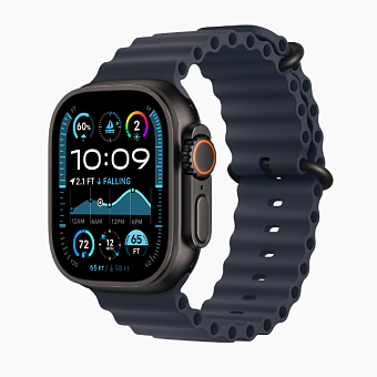 Смарт-часы Apple Watch Ultra 2 2024 49mm Black Ocean Band Navy (черный/синий)