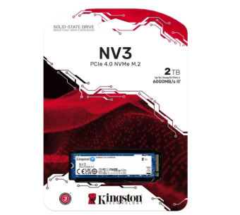 Накопитель SSD M.2 2Tb Kingston NV3 Series (PCI-E 4.0 x4, 6000/5000 Мбайт/сек)