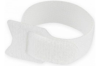 Хомуты-липучки Velcro VT-110x11WT  110x11мм, 12 шт., белые