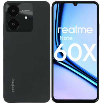 Смартфон Realme Note 60x 4/128Gb Black (черный)