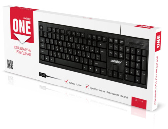 Клавиатура проводная Smartbuy ONE 115 USB черный