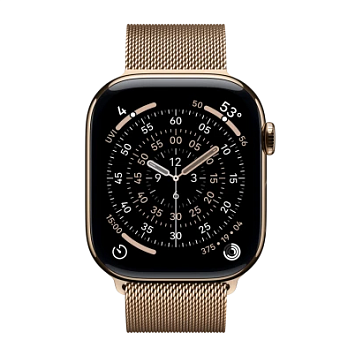 Смарт-часы Apple Watch Series 11 42mm Titanium Milanese Loop Gold (золотистый)