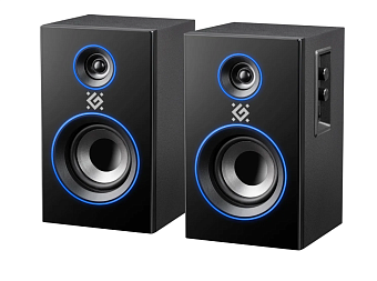 Акустическая система Defender Solar 20 (2x10W, подсветка, Bluetooth) black