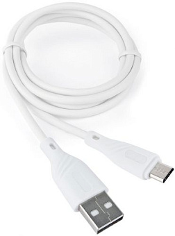 Кабель USB-A < - > microUSB, 1.0м, Cablexpert Classic 0.2, белый