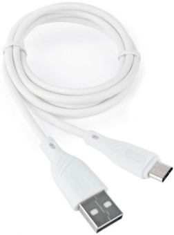Кабель USB-A < - > microUSB, 1.0м, Cablexpert Classic 0.2, белый