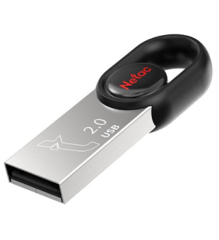 Флешка 32Gb Netac UM2 USB2.0 миниатюрная пластиковая, черный