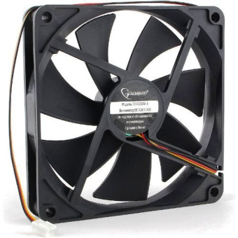 Вентилятор для корпуса 120mm Gembird S12025H-3P4M (3 pin/4pin Molex, провод 30cm)