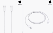 Кабель USB-C < - > USB-C, 1.0м, Apple Charge Cable 60W плетеный