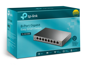 Коммутатор 8 port TP-Link TL-SG108E 1000 Мбит/сек