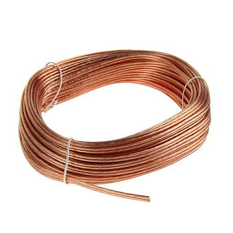 Кабель акустический Cablexpert CC-TC 2x0.75, прозрачный,  20 м, бухта